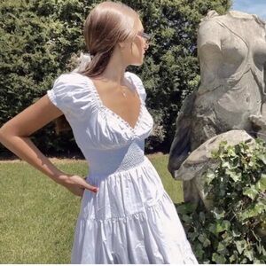 DANIELLE BERNSTEIN White Midi Dress